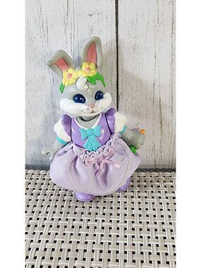 HIDEAWAY HOLLOW PURPLE MOMMA BUNNY RABBIT DRESS FIGURE FISHER PRICE DOLLHOUSE